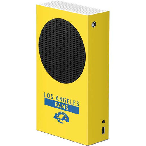 NFL Los Angeles Rams White Performance Series Xbox Series S Console Skin